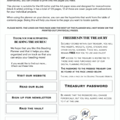 Printable beading planner-info