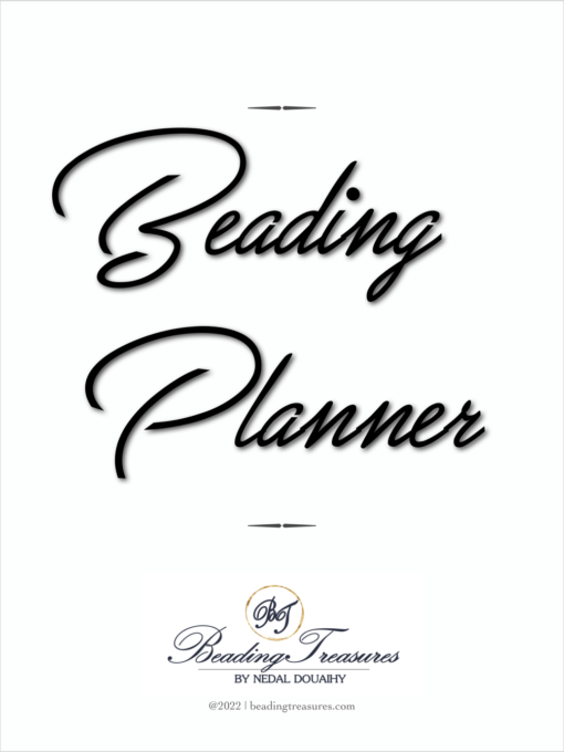 Printable beading planner cover