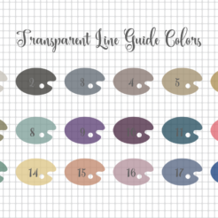 Transparent line guide colors