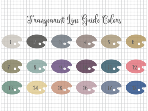 Transparent line guide colors