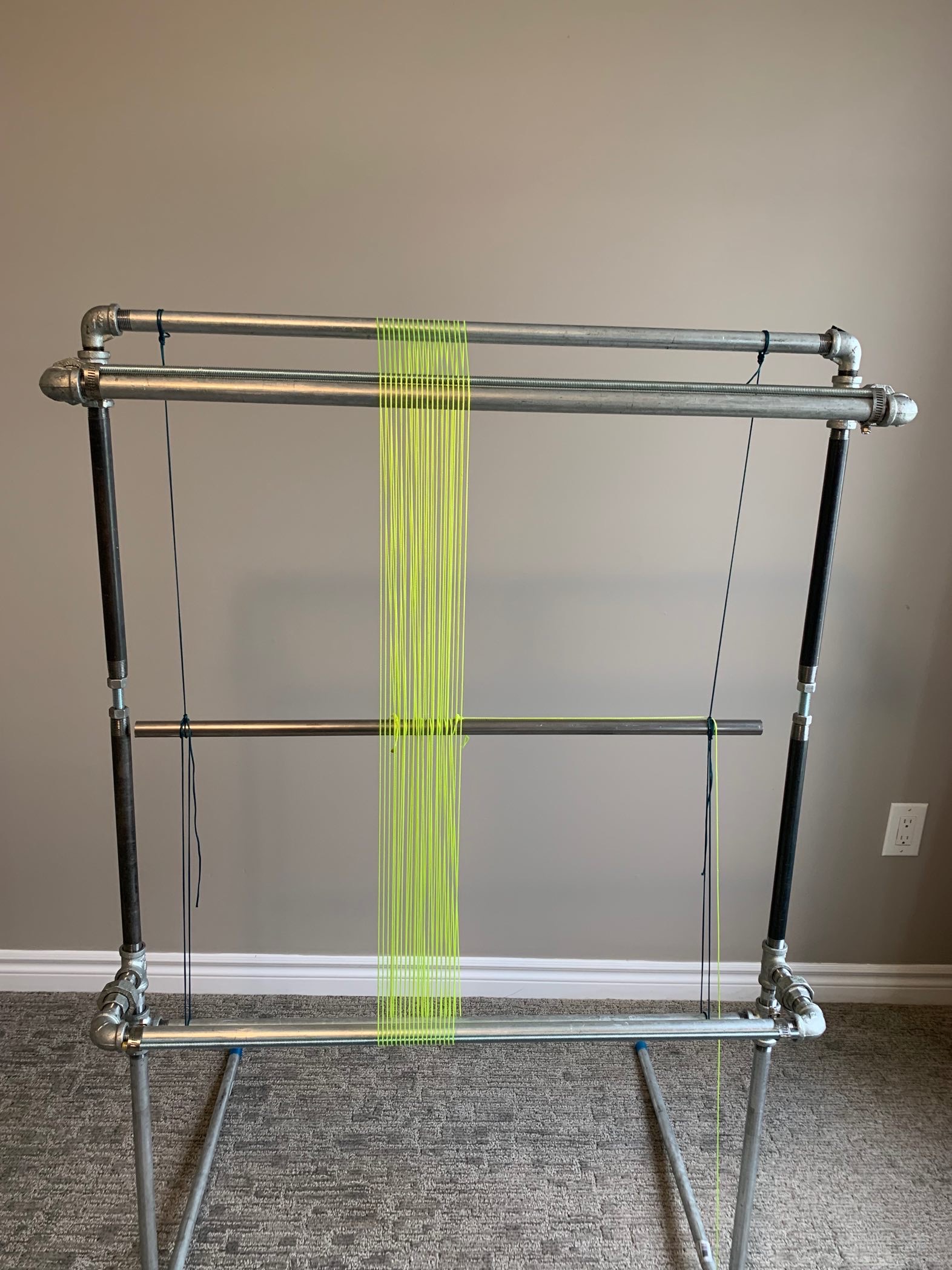 Continuous Warping Method - Front of the loom