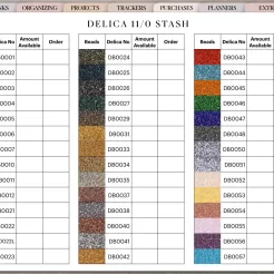 Delica Beading Digital Planner