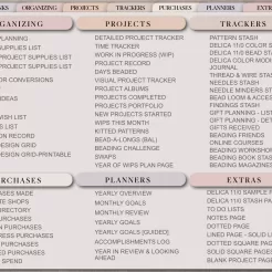 Delica Beading Digital Planner