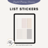 List Stickers