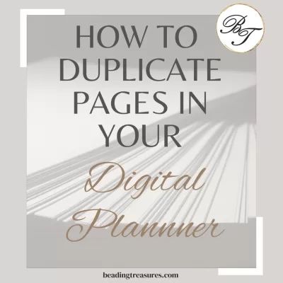 how to duplicate pages in your digital planner