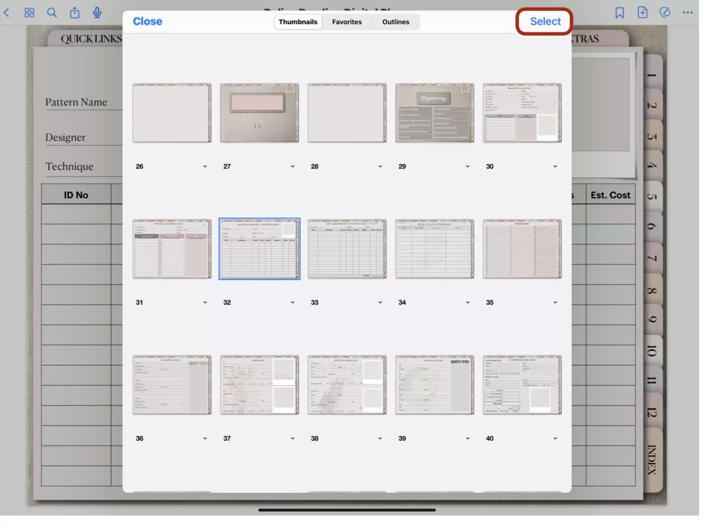 How to duplicate pages in your digital planner.004