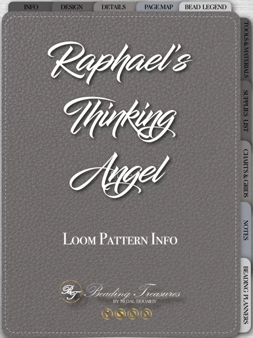 Raphaels Thinking Angel- Pattern Info Planner Cover