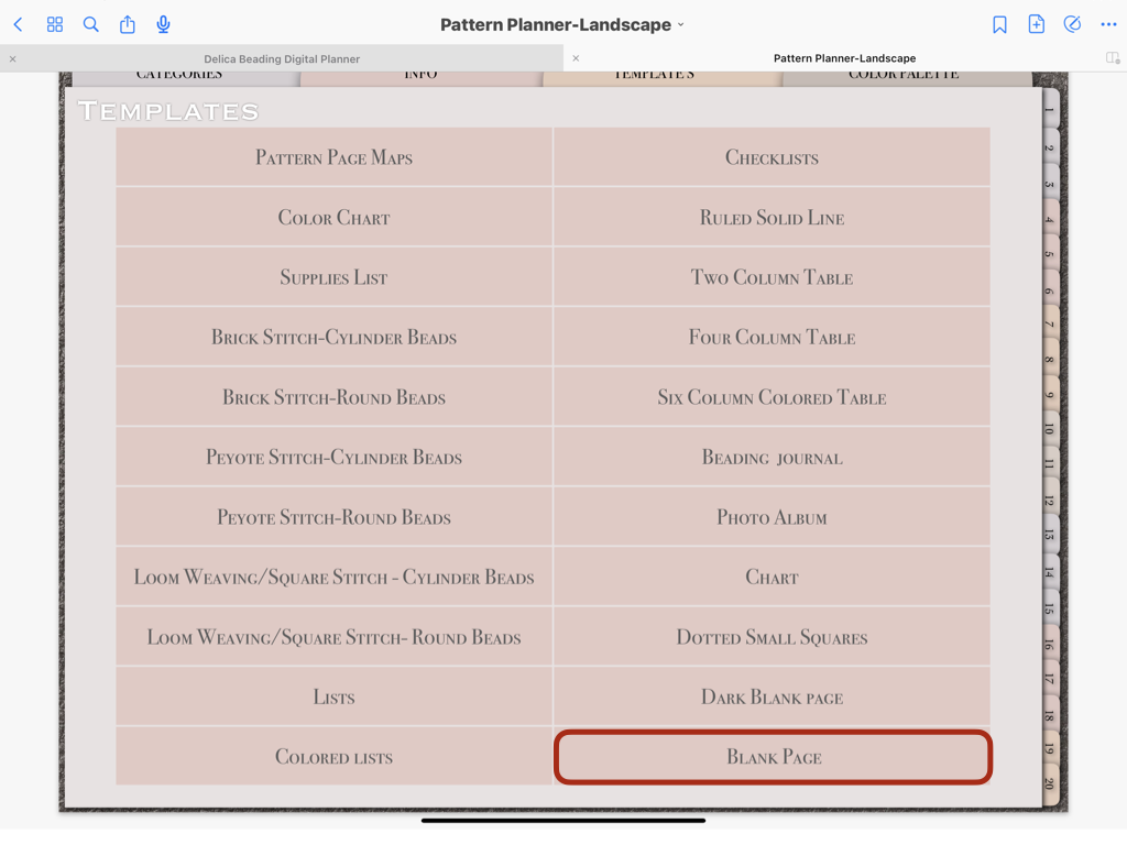 How to add Page Inserts to your Digital Planner.001