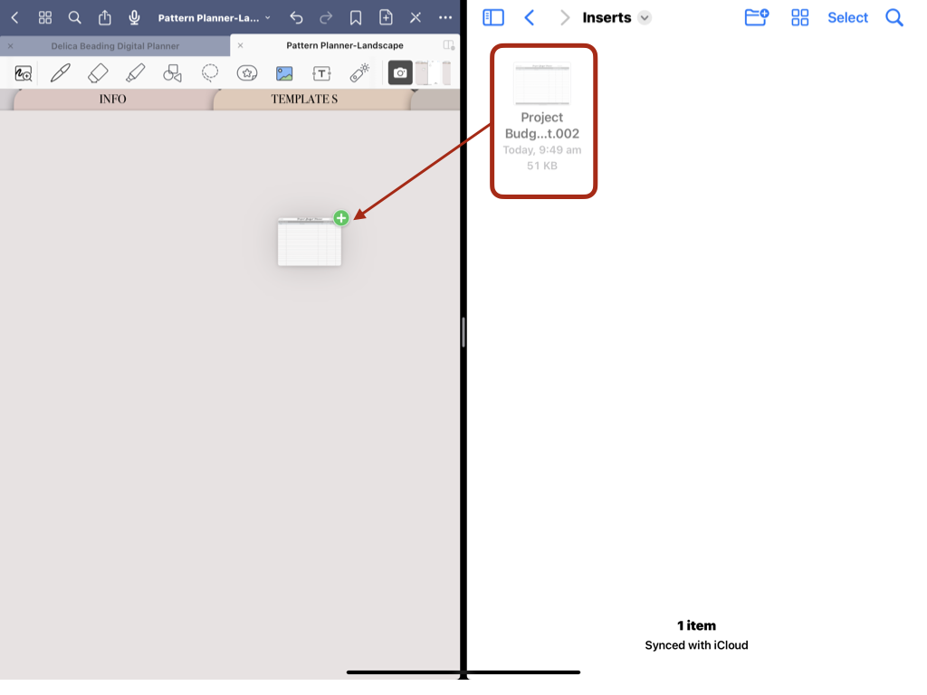 How to add Page Inserts to your Digital Planner.003