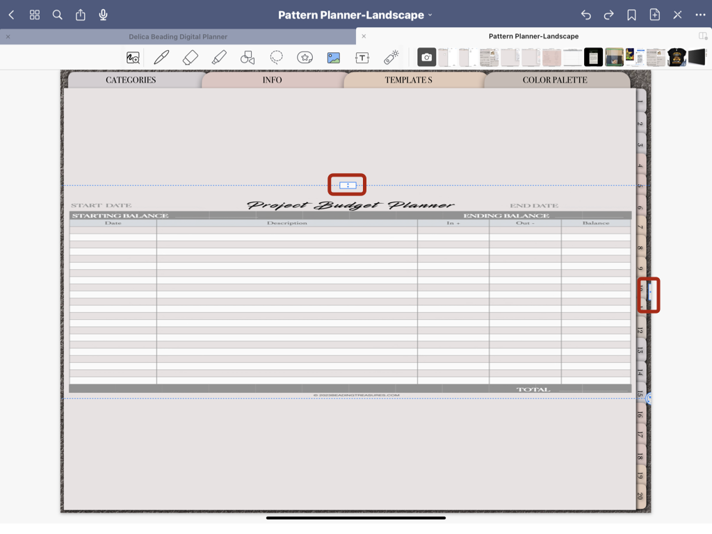 How to add Page Inserts to your Digital Planner.006