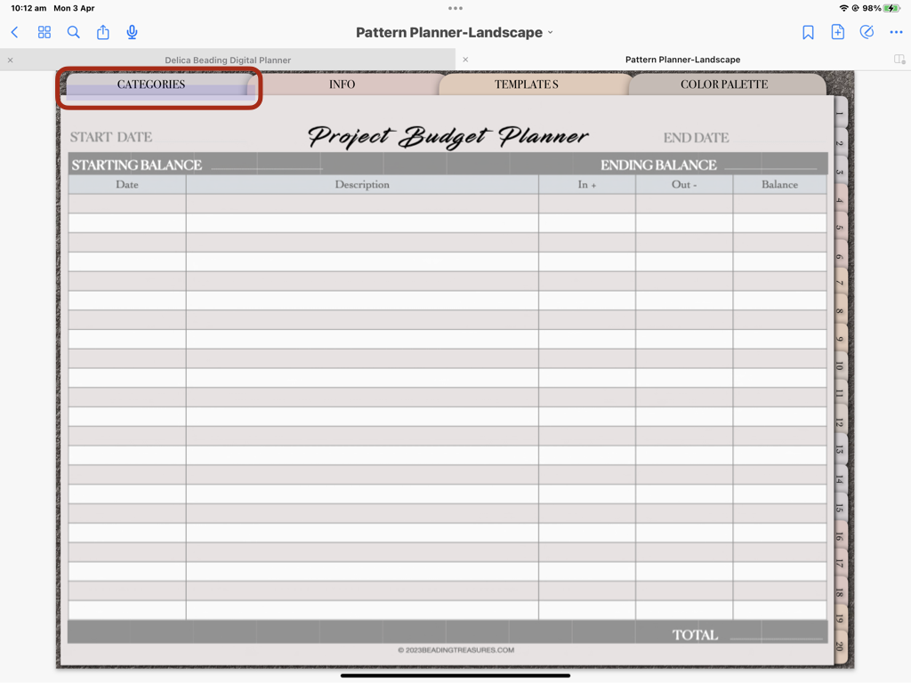 How to add Page Inserts to your Digital Planner.007