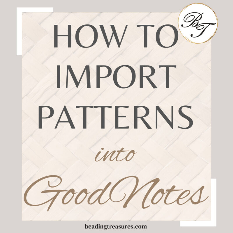 How to import patterns into goodnotes cover