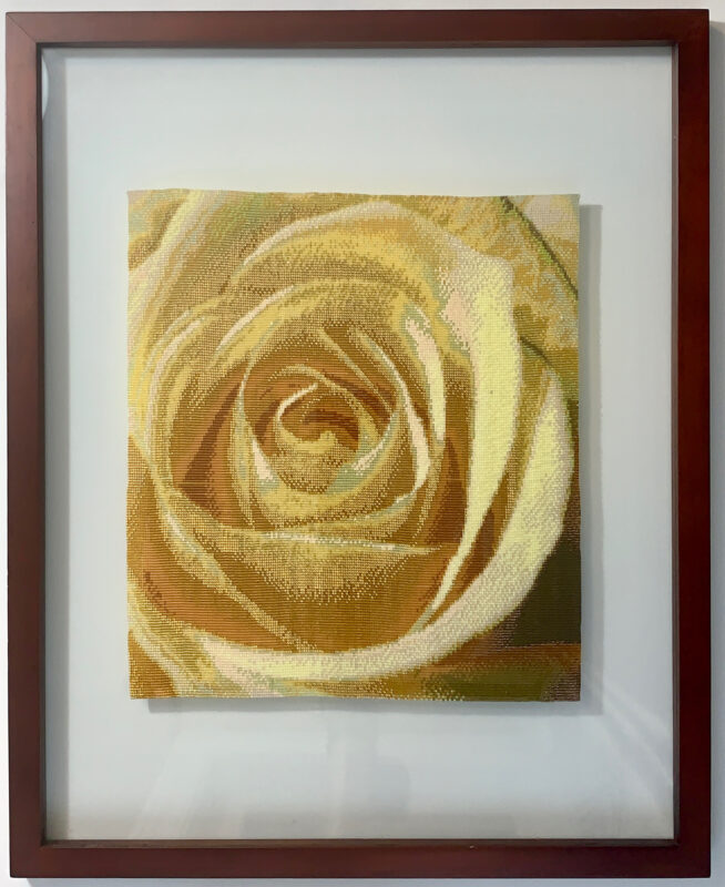 Golden Rose Tapestry-Framed