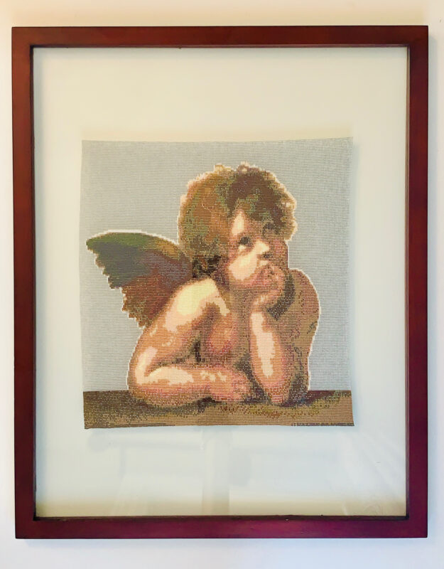 Raphael’s Thinking Angel Tapestry-Framed