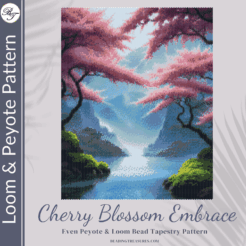 CHERRY BLOSSOM EMBRACE - Peyote & Loom