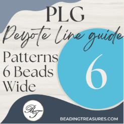 Peyote Line Guides - Patterns 6 Beads Wide (PLG6)