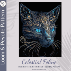 CELESTIAL FELINE - Peyote & Loom