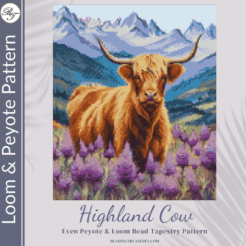 HIGHLAND COW - Peyote & Loom