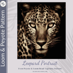 LEOPARD PORTRAIT - Peyote & Loom