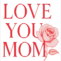 Alternative view of LOVE YOU MOM- Peyote & Loom