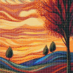 Alternative view of COLORFUL SUNSET - Peyote & Loom