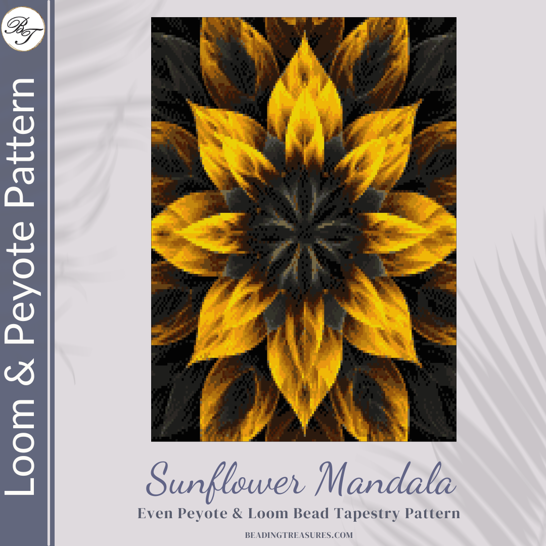 SUNFLOWER MANDALA - Peyote & Loom