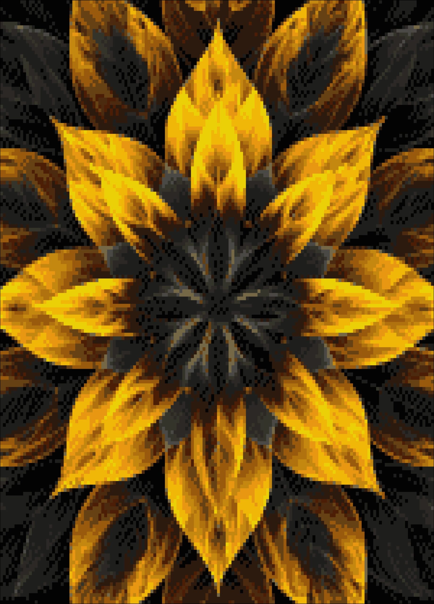 SUNFLOWER MANDALA - Peyote & Loom - Image 3