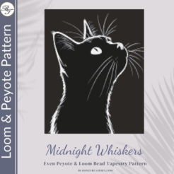 MIDNIGHT WHISKERS - Peyote & Loom