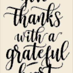 Alternative view of GIVE THANKS- Peyote and Loom